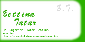 bettina tatar business card